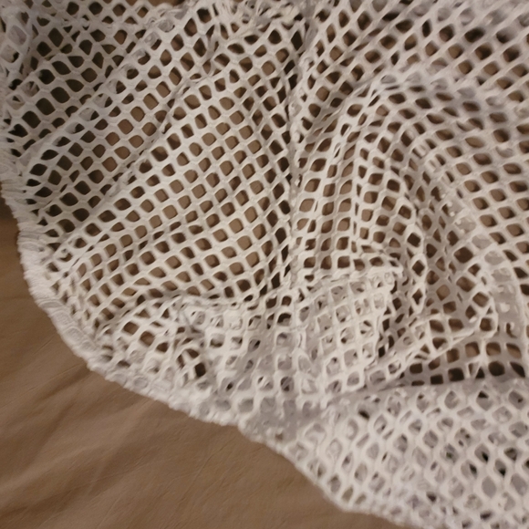 Dolls Kill Club Exx White Fishnet Rave Festival Set - Picture 8 of 9